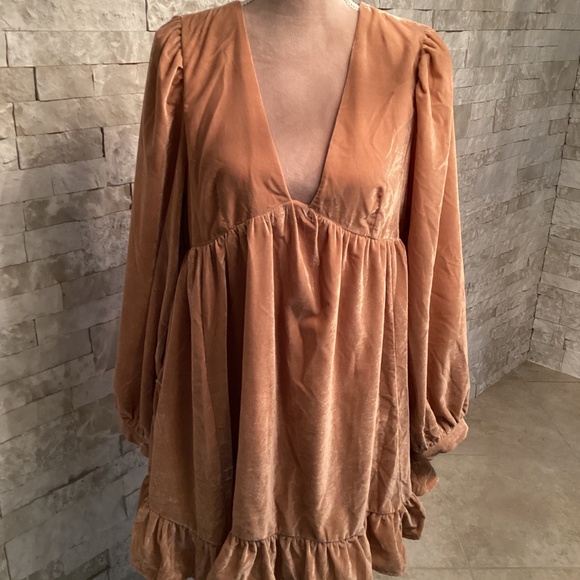 Free People Estella Velvet Mini Dress - Picture 2 of 13